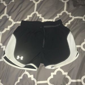 Three pairs of Girls black shorts.